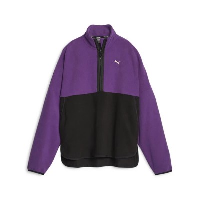 поларена,блуза,дамски,блузи,puma,fit,polar,fleece,full,zip,sweatshirt,purple,(purple,pop)