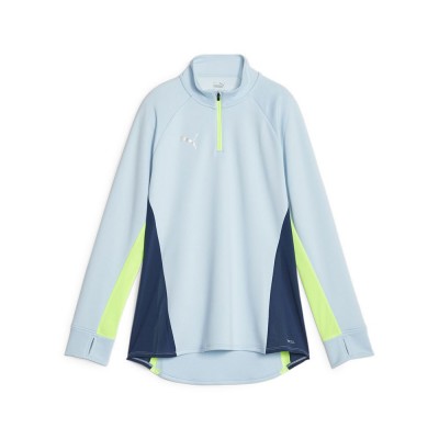 блуза,дамски,блузи,puma,individual,blaze,training,half,zip,sweatshirt,blue