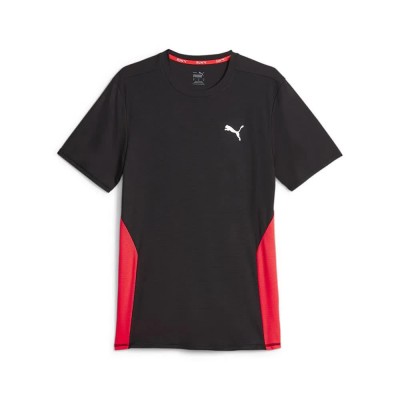 тениска,мъжки,тениски,puma,run,favorite,short,sleeve,t,shirt,black,(black,fire)
