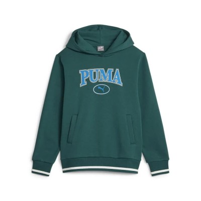 суичър,детски,блузи,puma,squad,fl,hoodie,malachite,(green)