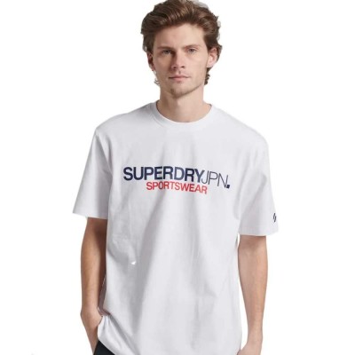 тениска,мъжки,тениски,superdry,sportswear,logo,loose,short,sleeve,t,shirt,white,(brilliant,white)