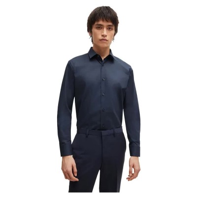 риза,с,дълъг,ръкав,дамски,ризи,мъжки,ризи,hugo,elisha,long,sleeve,shirt,blue,(navy)