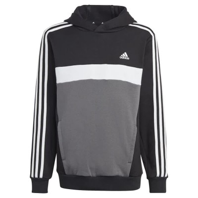 суичър,детски,блузи,adidas,3,stripes,tib,fleece,hoodie,grey
