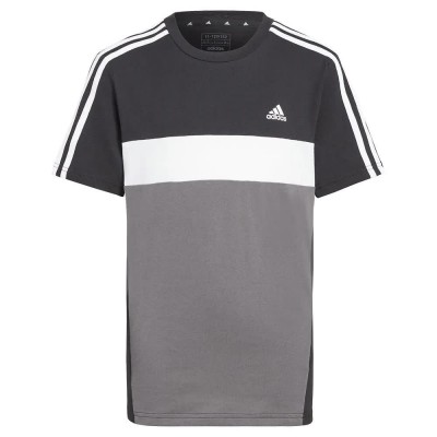 тениска,детски,тениски,adidas,3,stripes,tib,short,sleeve,t,shirt,grey,(black,grefiv,white)