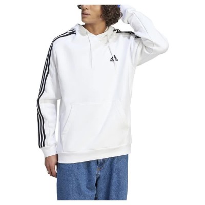 суичър,мъжки,пуловери,adidas,essentials,fleece,3,stripes,hoodie,white,(white)