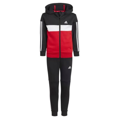 анцуг,детски,анцузи,adidas,tiberio,3,stripes,colorblock,fleece,tracksuit,betsca,white,black,(red,black)
