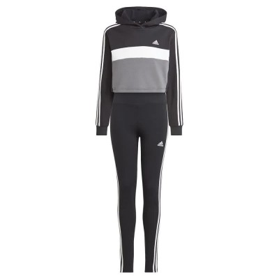 анцуг,детски,анцузи,adidas,tiberio,3,stripes,colorblock,fleece,tracksuit,black,(black,white,white)