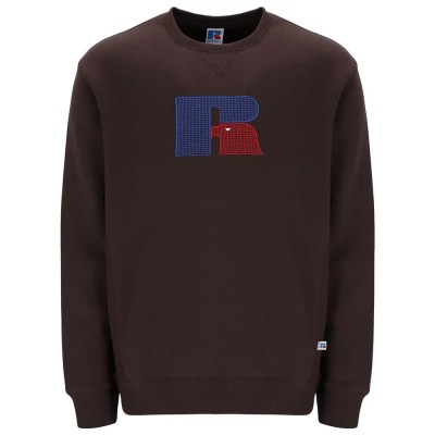 блуза,мъжки,пуловери,russell,athletic,e36112,center,sweatshirt,brown,(seal,bro)