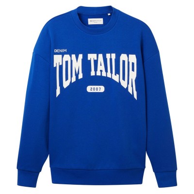 блуза,мъжки,пуловери,tom,tailor,1037606,relaxed,crew,neck,sweater,blue