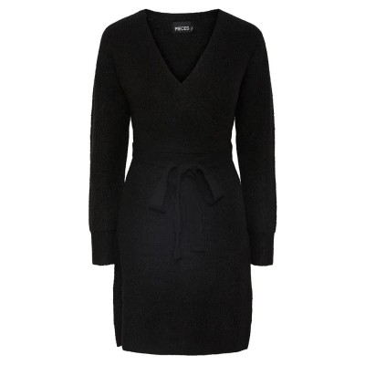 рокля,дамски,поли,и,рокли,pieces,ellen,long,sleeve,short,dress,black