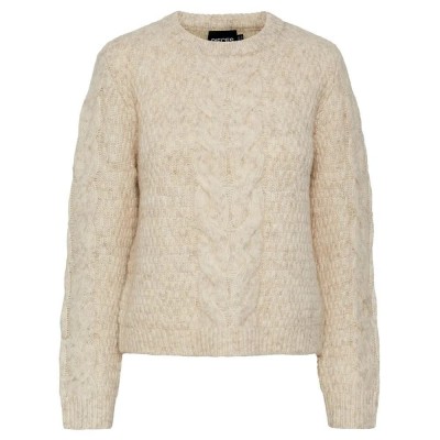 блуза,дамски,пуловери,дамски,плетени,дрехи,pieces,nina,sweater,beige,(birch)