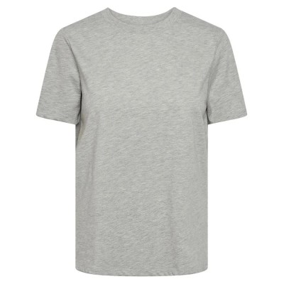 тениска,дамски,тениски,pieces,ria,o,neck,short,sleeve,t,shirt,light,grey,melange,(grey)