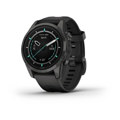 часовници,garmin,reloj,epix,pro,42,sapphire,carbon,grey,dlc,titanium,black,(silver)