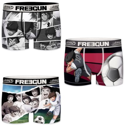 боксерки,мъжко,бельо,freegun,oliver,benji,captain,tsubasa,microfiber,pk5485,boxers,3,units,multicolor,(multicolor)