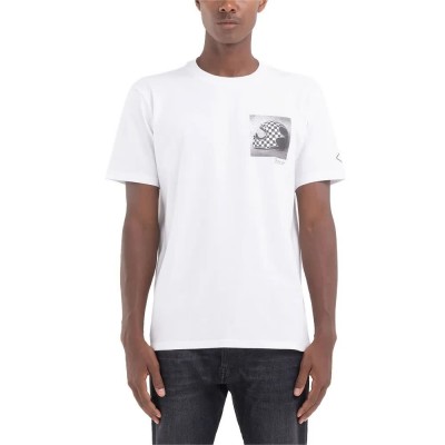 тениска,мъжки,тениски,дамски,тениски,replay,m6666,.000.23608p,short,sleeve,t,shirt,white,(chalk)
