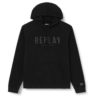 суичър,мъжки,пуловери,replay,m6717,.000.22890cs,hoodie,black,(black)