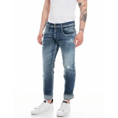 дънки,мъжки,панталони,replay,m914q,.000.141,534,jeans,blue