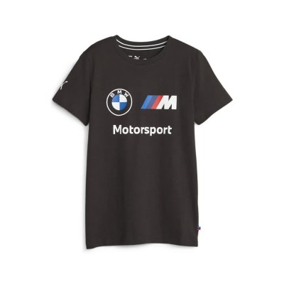 тениска,детски,тениски,puma,bmw,mms,ess,logo,short,sleeve,t,shirt,puma,black,(black)