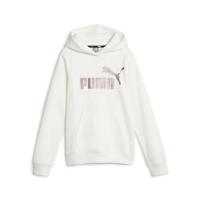 суичър,детски,блузи,puma,ess,logo,fl,g,hoodie,white,(warm,white,bronze)