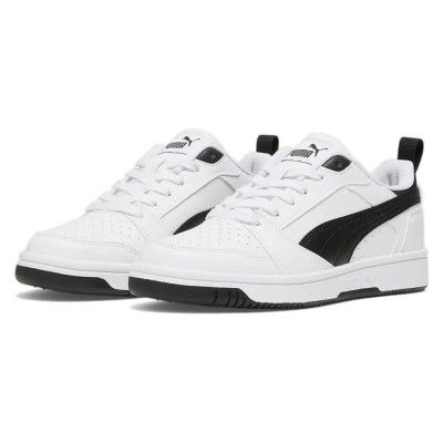 маратонки,детски,маратонки,puma,rebound,v6,lo,trainers,white,(puma,white,puma,black,puma,black)