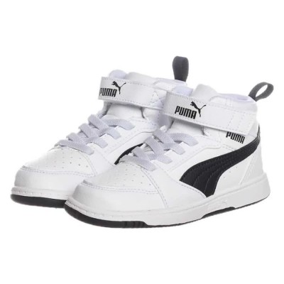 детски,маратонки,детски,маратонки,puma,rebound,v6,mid,ac+,infant,trainers,puma,white,puma,black,(white)