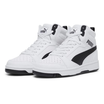 маратонки,детски,маратонки,puma,rebound,v6,mid,trainers,puma,white,puma,black,(white)