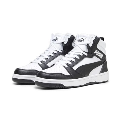 маратонки,мъжки,маратонки,puma,rebound,v6,trainers,puma,white,puma,black,shadow,gray,puma,white,(white)