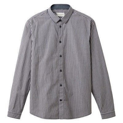 карирана,риза,мъжки,ризи,tom,tailor,1037436,checked,shirt,grey