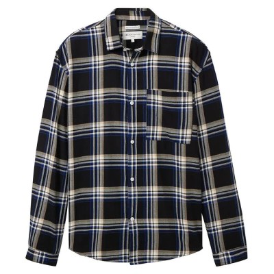 карирана,риза,мъжки,ризи,tom,tailor,1037458,relaxed,checked,long,sleeve,shirt,blue