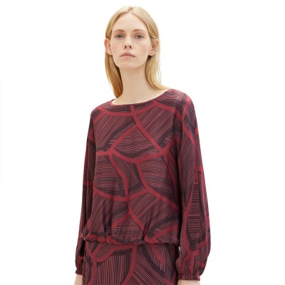 дамски,блузи,дамски,ризи,tom,tailor,1037896,satin,printed,blouse,red