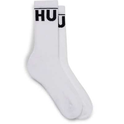 чорапи,мъжки,чорапи,hugo,qs,rib,iconic,cc,10257965,socks,2,units,white,(white)