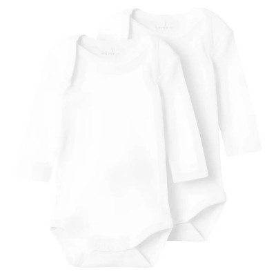 детски,облекла,за,момчета,name,it,solid,long,sleeve,body,2,units,white,(bright,white)