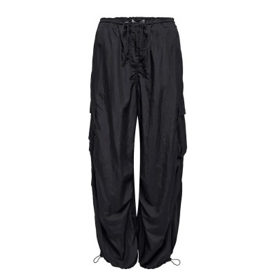 панталони,дамски,панталони,only,joan,parachute,cargo,pants,black,(black)