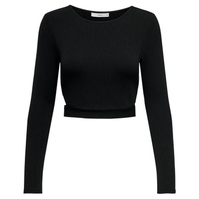 тениска,дамски,тениски,only,nikita,long,sleeve,t,shirt,black,(black)