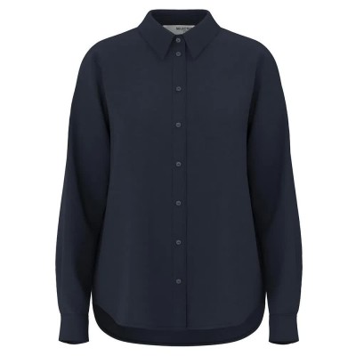 риза,с,дълъг,ръкав,дамски,блузи,дамски,ризи,selected,viva,long,sleeve,shirt,blue,(dark,sapphire)