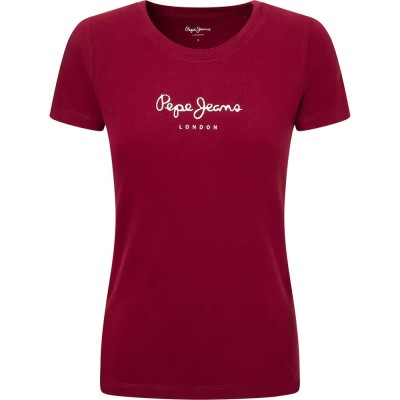 тениска,мъжки,тениски,дамски,тениски,pepe,jeans,new,virginia,short,sleeve,t,shirt,red,(burgundy)