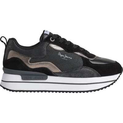 маратонки,дамски,маратонки,pepe,jeans,rusper,nas,trainers,chrome,(grey)