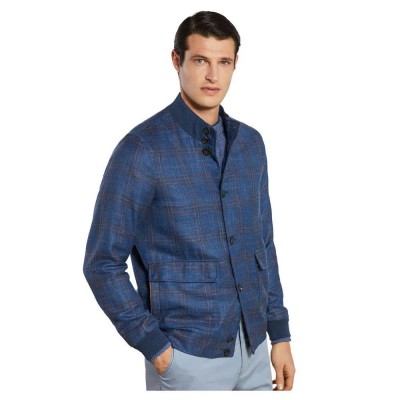 яке,мъжки,якета,hackett,sr,check,jacket,blue,(blue,rust)