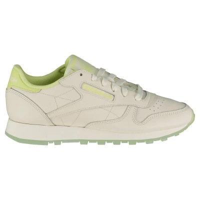 маратонки,дамски,маратонки,reebok,classics,classic,leather,trainers,chalk,chalk,citrus,glow,(beige)