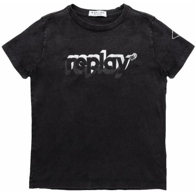 тениска,детски,тениски,replay,sb7404.054.23120m,short,sleeve,t,shirt,black,(black)