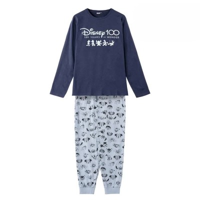 пижама,дамски,пижами,cerdá,disney,100,long,sleeve,pyjama,blue,(blue,blue)