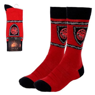 чорапи,мъжки,чорапи,cerdá,socks,house,of,dragon,half,long,socks,red,(red,black,grey)