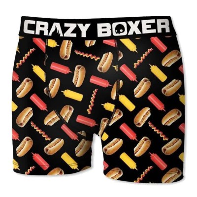 боксерки,мъжко,бельо,crazy,boxer,hot,dog,boxers,black,(multicolor)