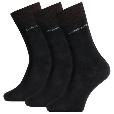 чорапи,мъжки,чорапи,calvin,klein,701226014,socks,3,pairs,black