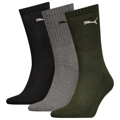 чорапи,мъжки,чорапи,puma,7312,crew,socks,3,pairs,multicolor,(green,combo)