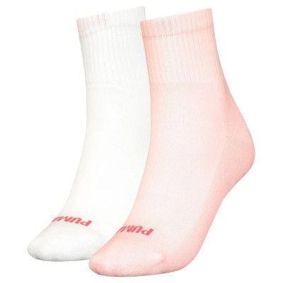 чорапи,дамски,чорапи,puma,heart,logo,crew,socks,2,pairs,pink,(pink,white)