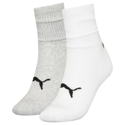 чорапи,дамски,чорапи,puma,slouch,crew,socks,2,pairs,white,(white,grey,melange)