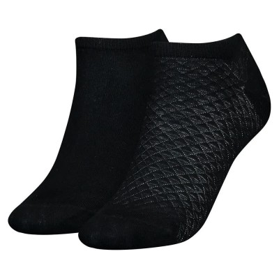 чорапи,дамски,чорапи,tommy,hilfiger,diamond,structure,short,socks,2,pairs,white,(black)