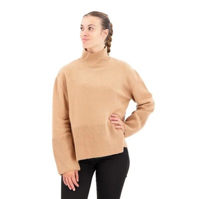 блуза,дамски,пуловери,дамски,плетени,дрехи,salsa,jeans,21007133,high,neck,sweater,beige,(dark,pearl)