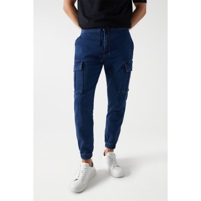 анцуг,мъжки,панталони,salsa,jeans,s,activ,cargo,joggers,blue